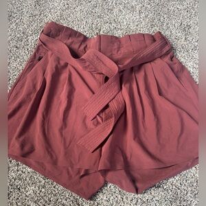 Athleta High Waist Rust Shorts